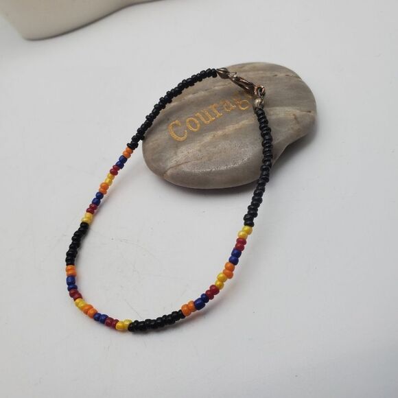 Bob Marley rastafarian seed‎ beaded simplsitic bracelet - Picture 1 of 2